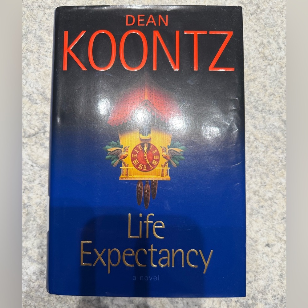 Novel with Black and Blue Cover
